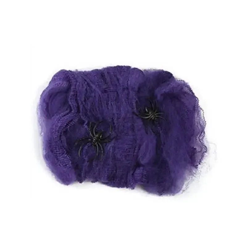 Halloween Spider Decoration, Giant Plush Spider Web Prop