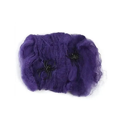 Halloween Spider Decoration, Giant Plush Spider Web Prop