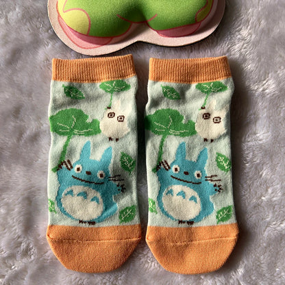 Women's Cartoon Ankle Socks – Cute Cotton Blend Low-Cut Socks