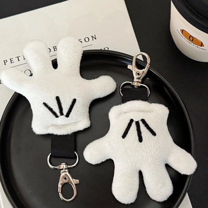 Plush Keychain Cute Glove Pendant for Bags and Accessories