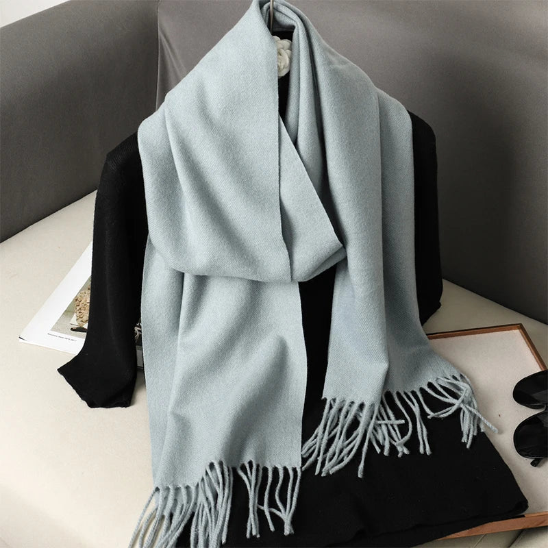 Women's Winter Scarf – Long Warm Solid Shawl Wrap