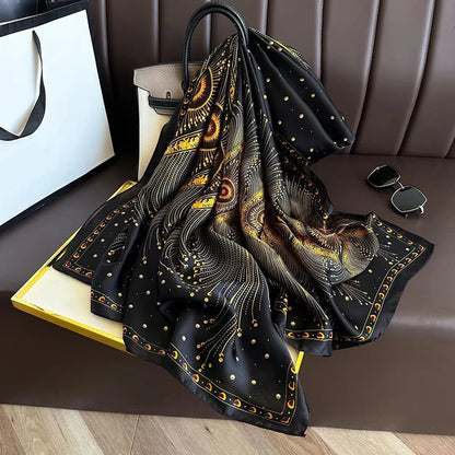 Women's Polyester Scarf, Soft Long Shawl for Beach & Everyday Wear