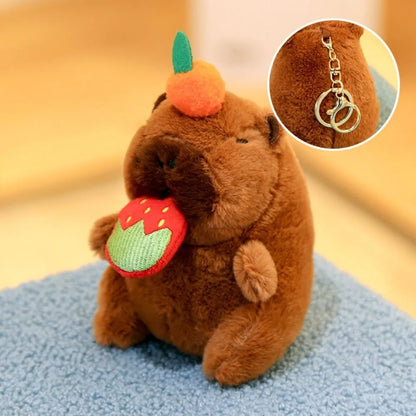 Capybara Plush Toy – Cute Winged Hoodie Stuffed Animal 12cm