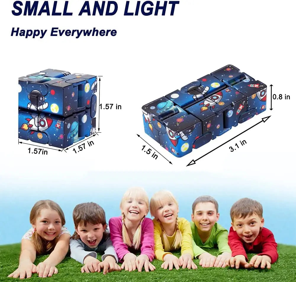 Infinity Cube Fidget Toy Starry Sky Handheld Puzzle for Adults