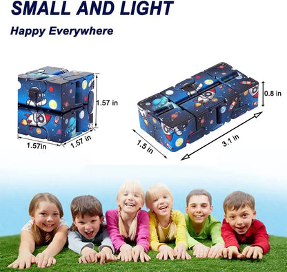 Infinity Cube Fidget Toy Starry Sky Handheld Puzzle for Adults