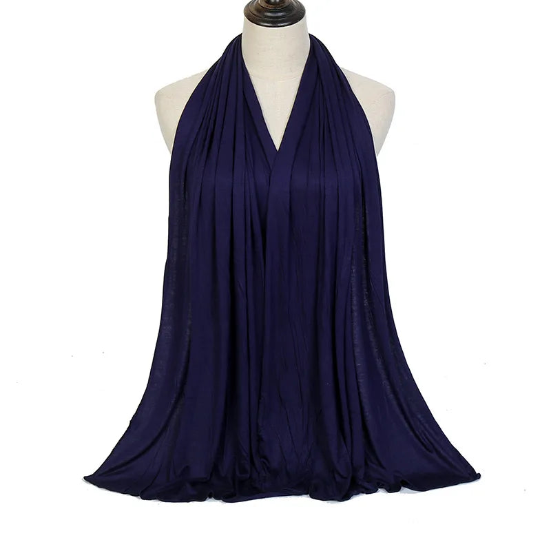 Cotton Hijab Scarf Soft Jersey Muslim Head Wrap for Women