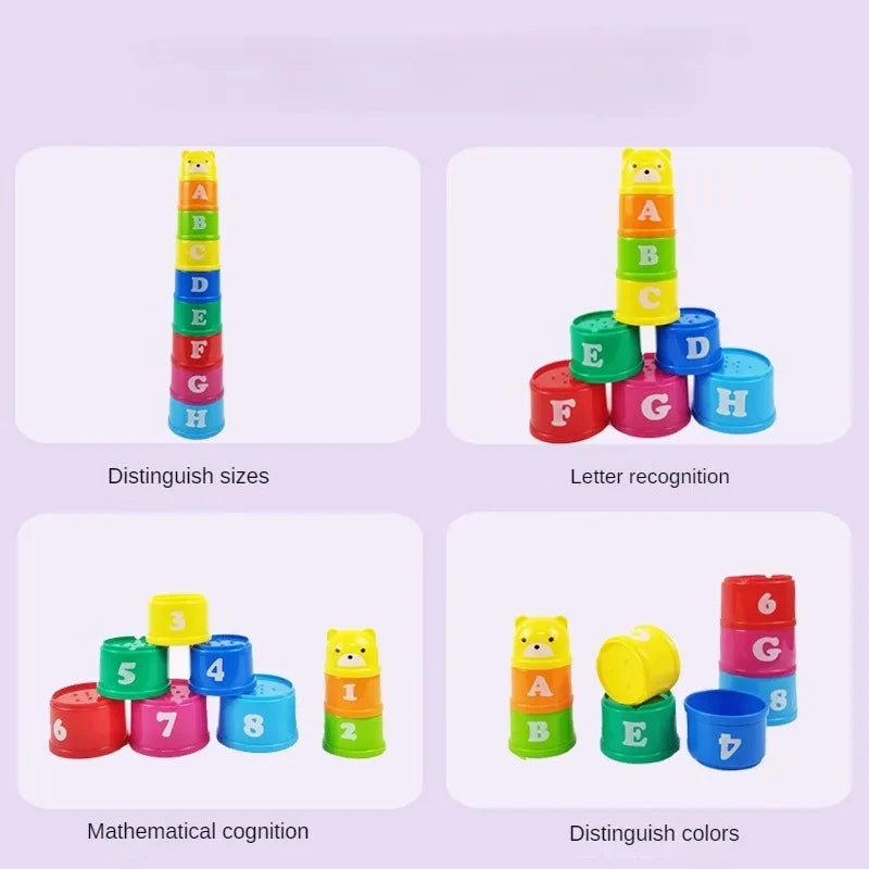 Kids Speed Stacking Game – Educational Cup Stacking Puzzle Toy
