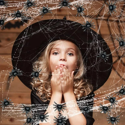 Halloween Spider Decorations 50-500PCS Black Plastic Spider Props