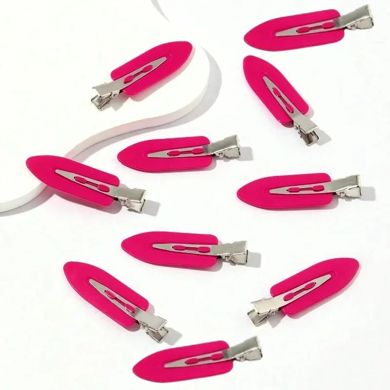 10pc Seamless Hair Clips for Side Bangs and Face Washing