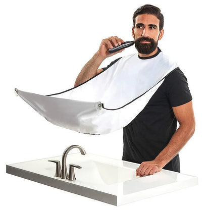 Beard Catcher Apron for Shaving Hair and Beard Trimming