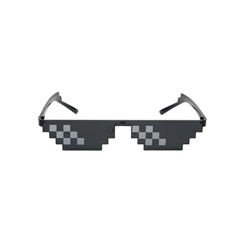 Pixelated Sunglasses Funny Novelty Party Glasses for Men and Women