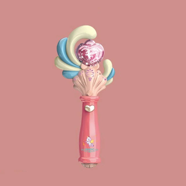 Light Up Wand Toy for Kids, Glowing Princess Snowflake Wand