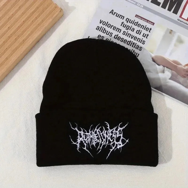 Winter Beanie Hat – Warm Knitted Unisex Gothic Cap
