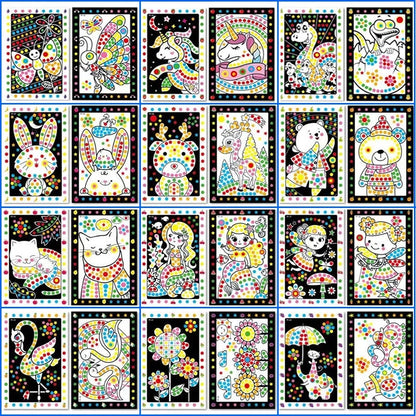 Mosaic Sticker Puzzle for Kids – DIY Dot Sticker Activity