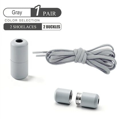 No Tie Shoelaces Elastic Quick Lock Laces for Kids & Adults