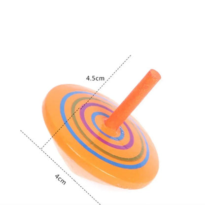 10-30Pcs Fun Wooden Spinning Tops for Children’s Party Gifts, Birthday Carnival Gift Souvenirs, Back-to-school Classroom Rewards