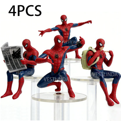 Mini Superhero Action Figure 7-9cm Desktop Collectible