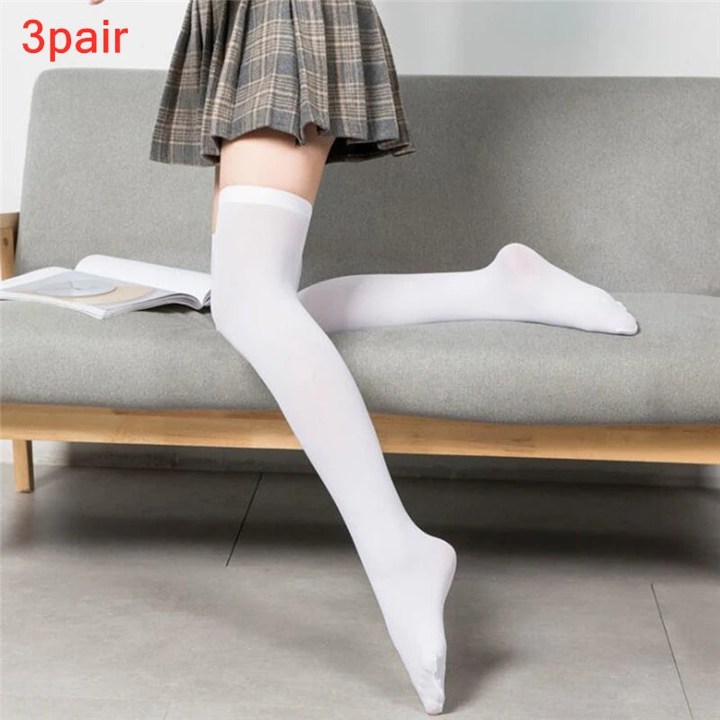 Women's Over The Knee Socks, Striped Long Tube Stockings