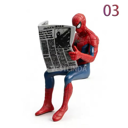 Mini Superhero Action Figure 7-9cm Desktop Collectible