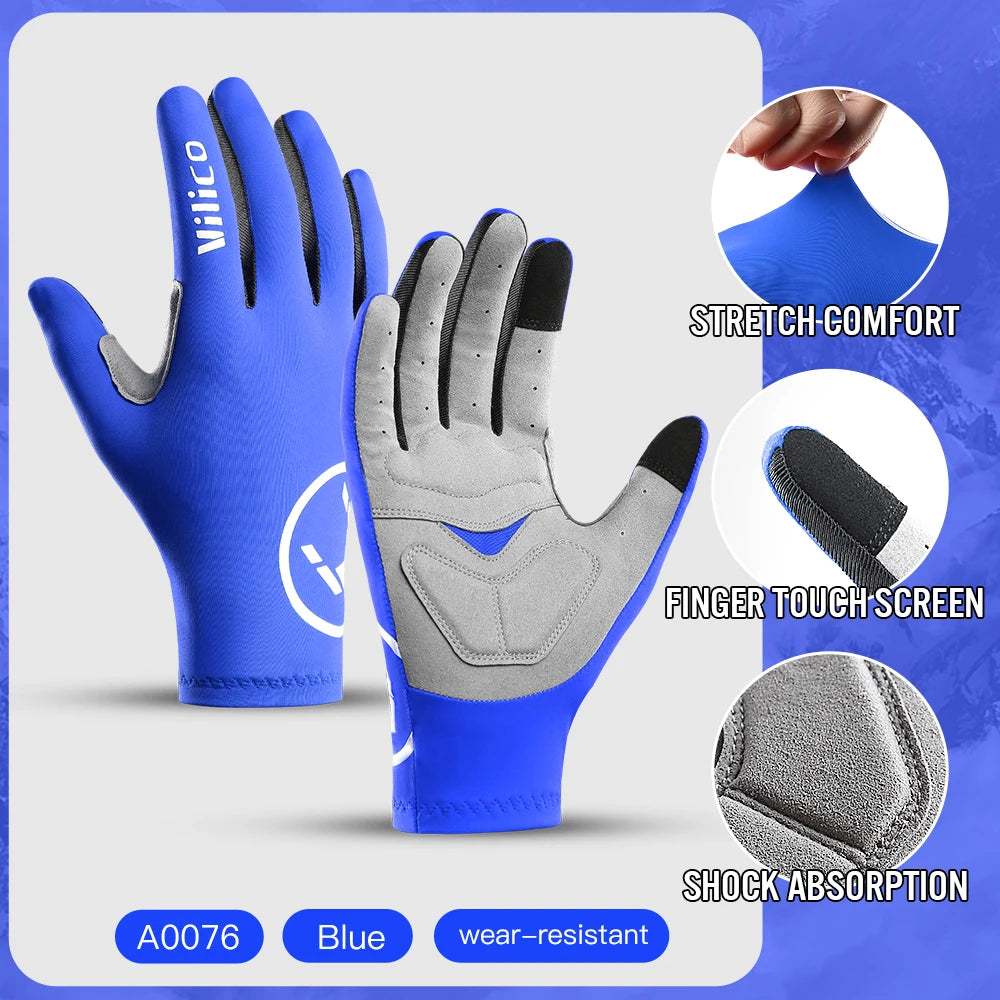 Cycling Gloves Full Finger Touchscreen Anti-Slip Riding Gloves