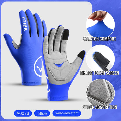 Cycling Gloves Full Finger Touchscreen Anti-Slip Riding Gloves