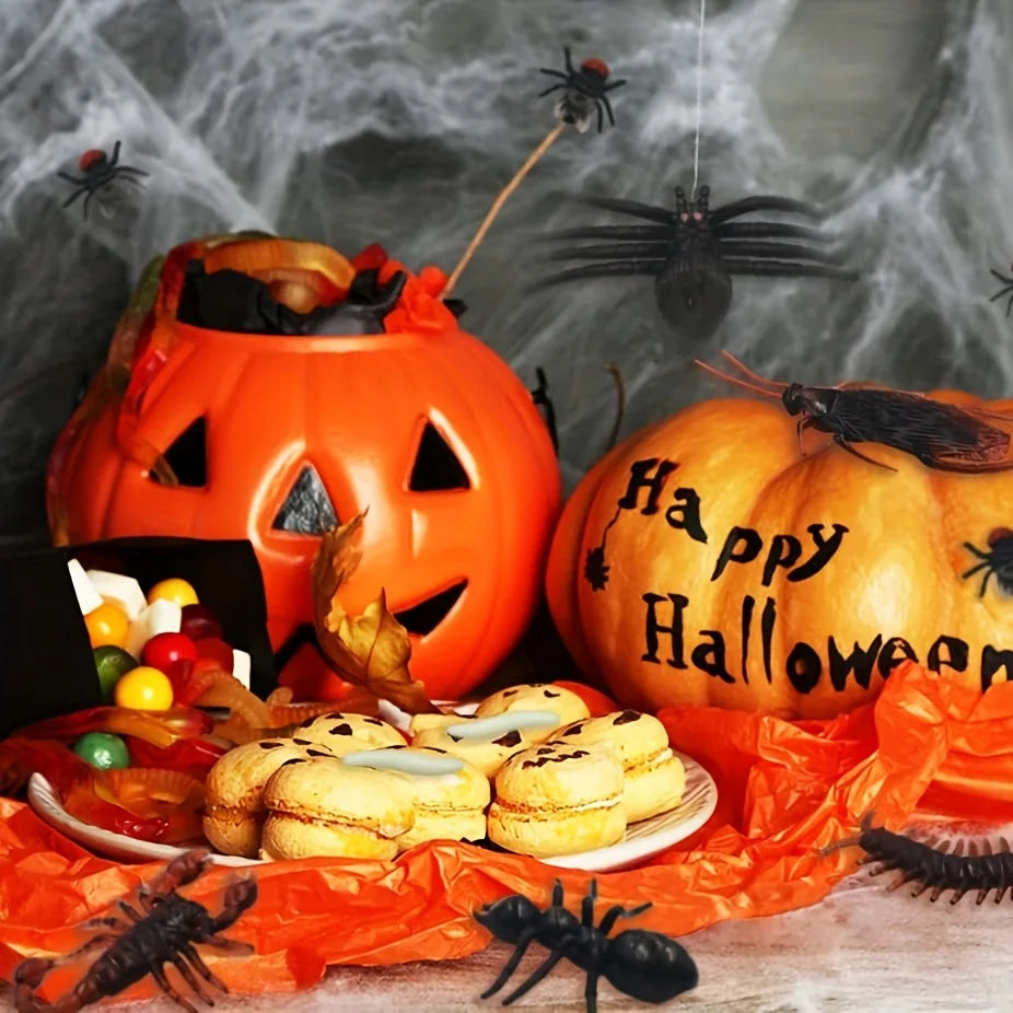 Fake Cockroach Toy 50PCS Realistic Halloween Prank Bugs