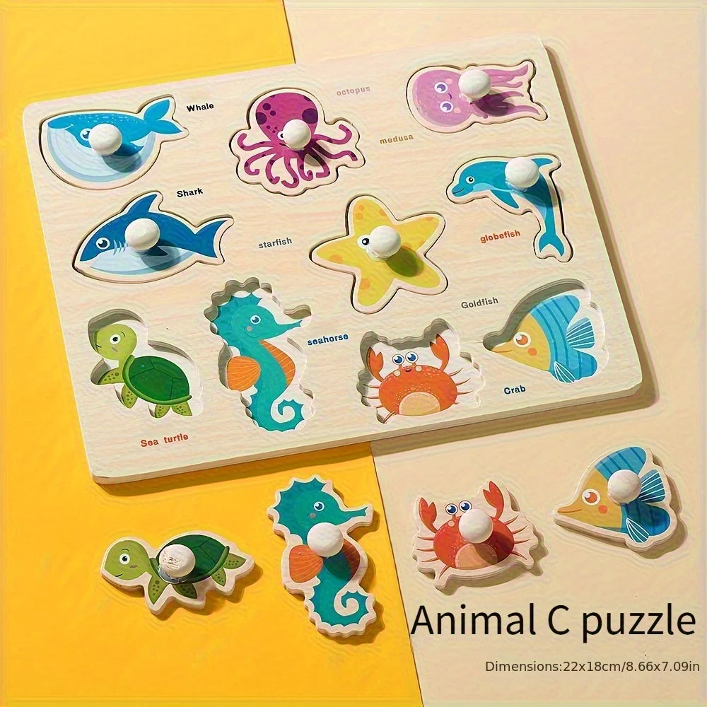 Wooden Shape Puzzle Board for Shape Matching and Learning