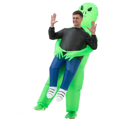 Inflatable Alien Costume for Adults and Kids Halloween Party