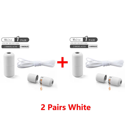 No Tie Shoelaces Elastic Quick Lock Laces for Kids & Adults