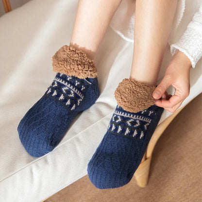 Non-Slip Socks – Warm Fleece Winter Floor Socks