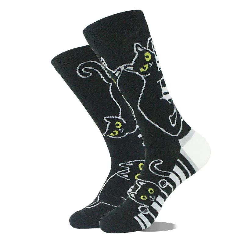 Funny Men's Socks Cotton Novelty Crew Socks Unisex