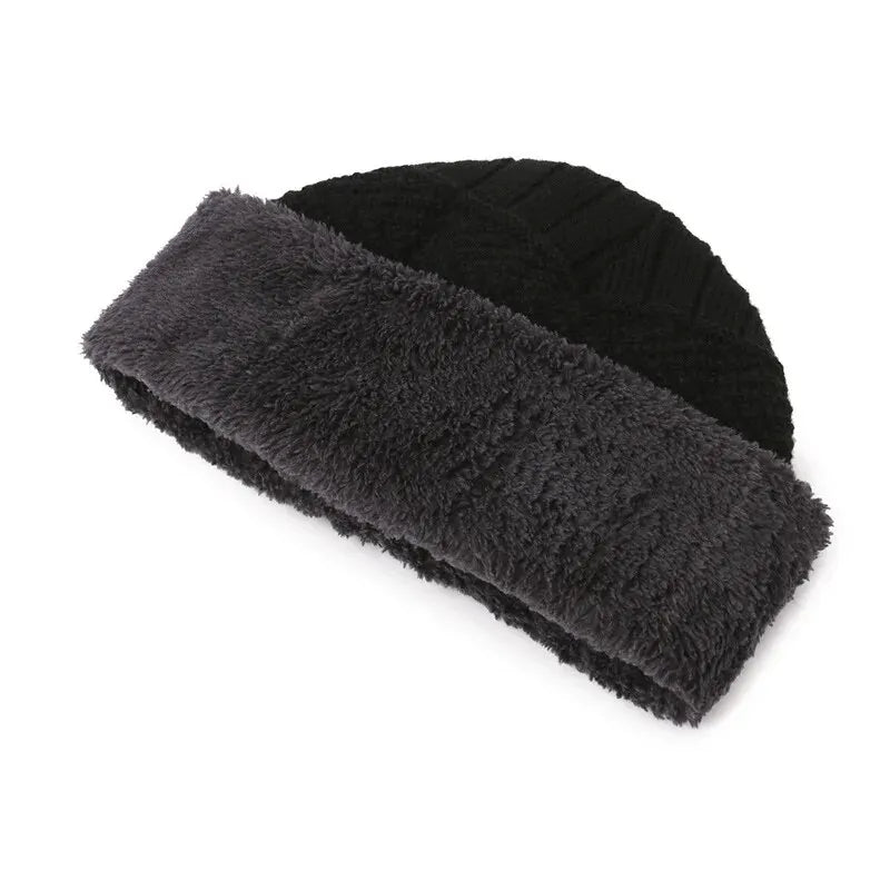 Men's Winter Hat Scarf Gloves Set – Warm Knit Accessories