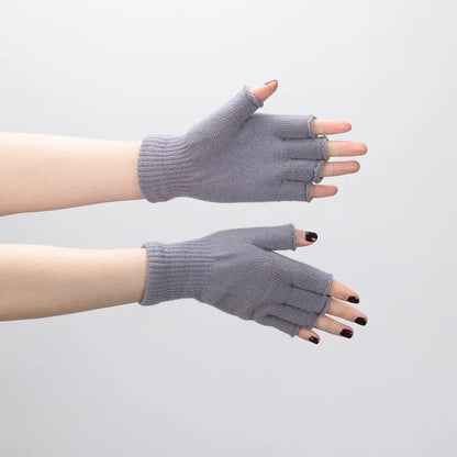 Fingerless Gloves Short Knit Wrist Warm Winter Gloves