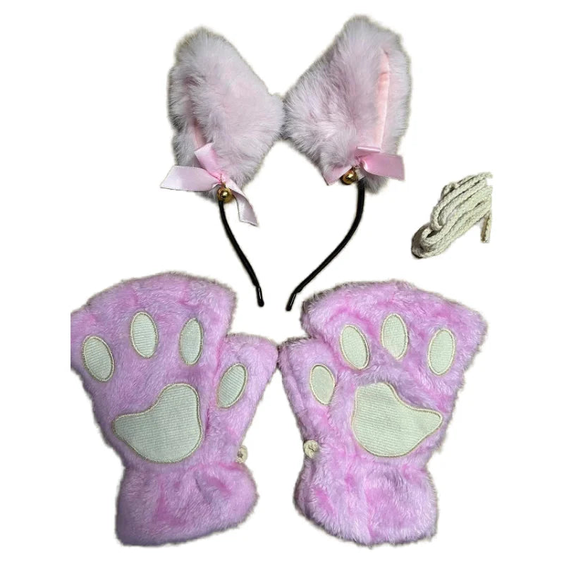 Fingerless Gloves Knit Winter Open Finger Gloves for Adults