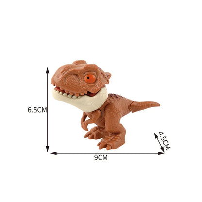 Dinosaur Finger Toy for Kids, Interactive Triceratops & T-Rex Model