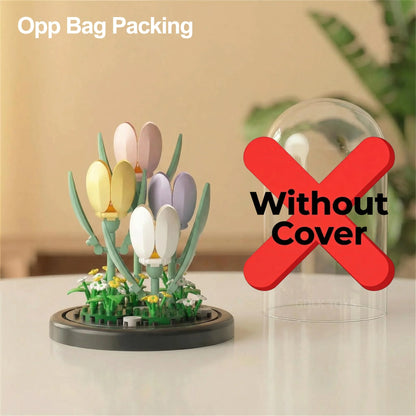 Flower Bouquet Building Blocks DIY Plant Model for Home Decor