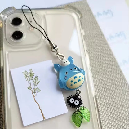 Cute Phone Charm Wooden Animal Keychain Bag Accessory