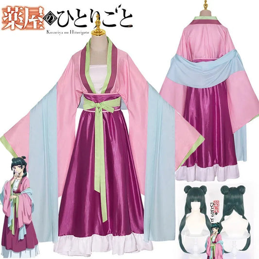 Women’s Cosplay Costume – Pink Dress and Wig Options