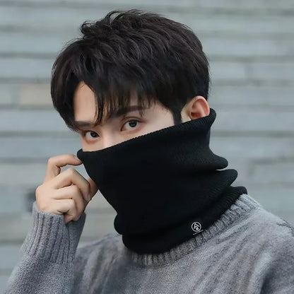 Winter Neck Gaiter Thick Knitted Warm Scarf for Outdoor Sports