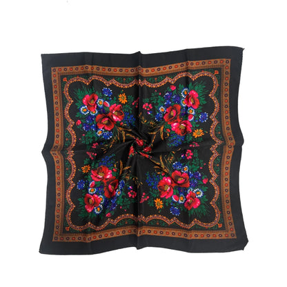 Women's Square Scarf, 70×70cm Printed Head Scarf and Bandana