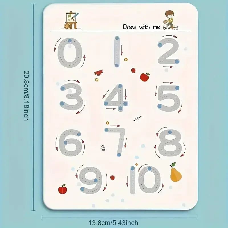 Reusable Writing Workbook for Kids – Drawing & Learning Activity Book