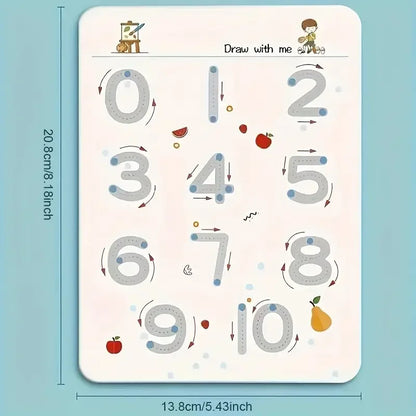 Reusable Writing Workbook for Kids – Drawing & Learning Activity Book