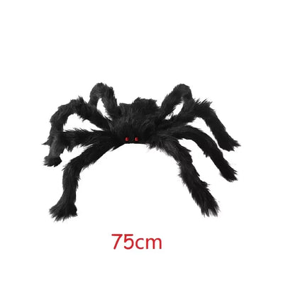 Large Halloween Spider Decoration Plush Black Spider for Haunted Houses