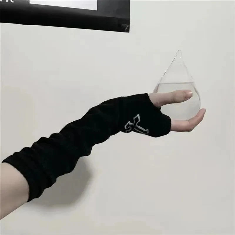 Fingerless Gloves – Long Gothic Arm Warmers for Men & Women