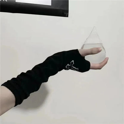 Fingerless Gloves – Long Gothic Arm Warmers for Men & Women
