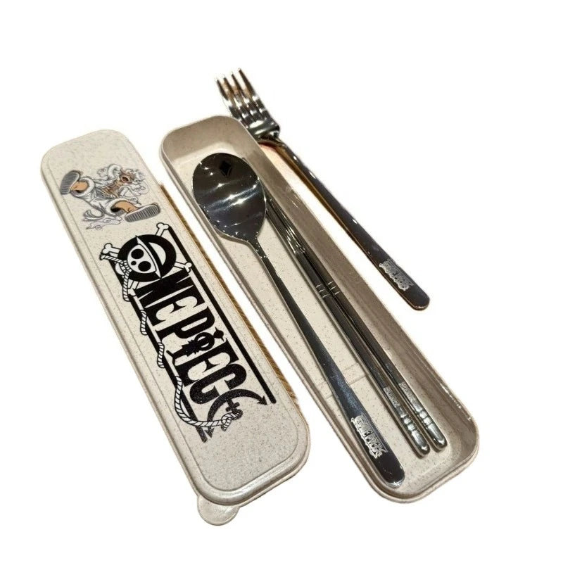 Portable Stainless Steel Tableware Set 3 Piece Reusable Cutlery