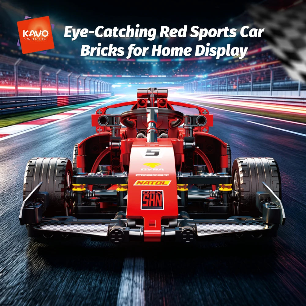 RC Car Building Set Sports Car Model Kit for Kids & Adults