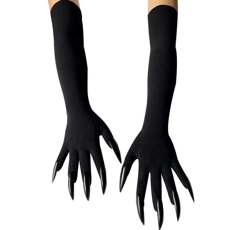 Halloween Claw Gloves 43cm Long Nail Costume Mittens for Women