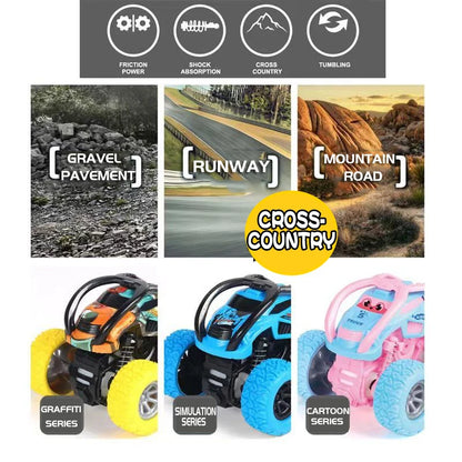 Off-Road Toy Car, 360° Rotating 4WD Climbing Stunt Car