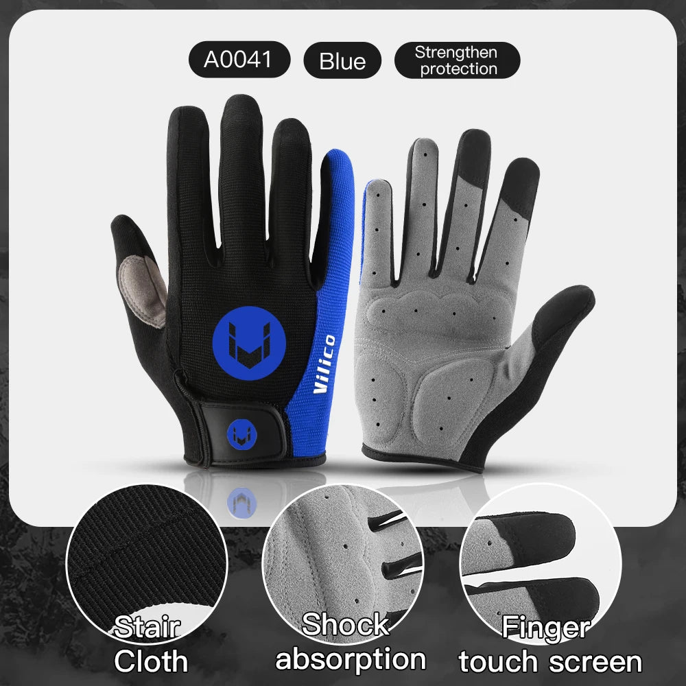 Cycling Gloves Full Finger Touchscreen MTB Road Bike Gloves